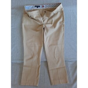 Brooks Brothers 346 Natalie Fit Taper Women 10 Outdoor Lined Beige‎ Ankle Pants